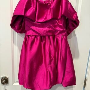 Jonathan Simkhai Fuchsia Satin Dress